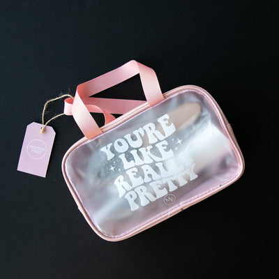 Cosmetic Bag | You're Like Really Pretty - Large | Modern Piggy - The Ridge Kids