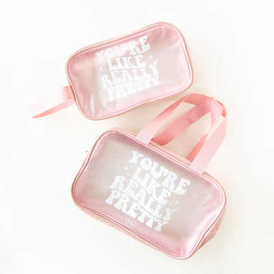 Cosmetic Bag | You're Like Really Pretty - Large | Modern Piggy - The Ridge Kids