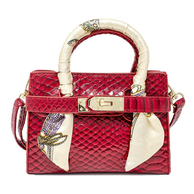 Crocodile Scarf Handbag: Hot Pink - The Ridge Kids