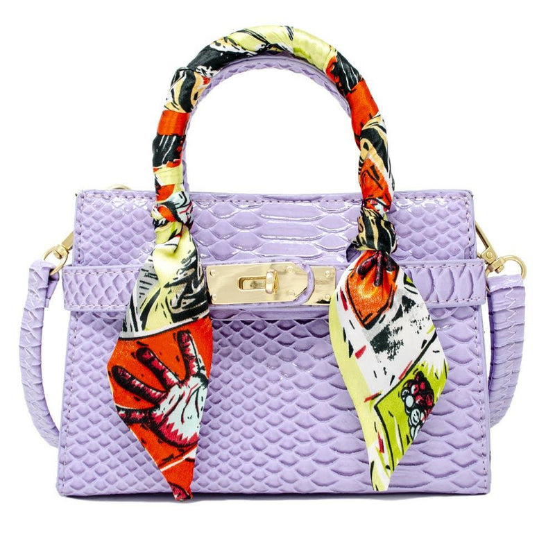 Crocodile Scarf Handbag: Hot Pink - The Ridge Kids