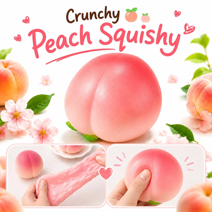 Squish Toy | Crunchy Squishy Peach | K-Wondeerland