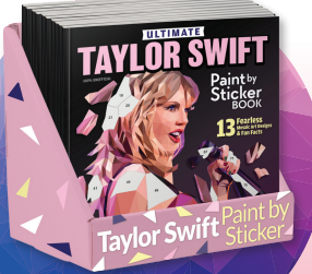 Arts and Crafts | Taylor Swift Sticker Painting Activity Book | Wellspring