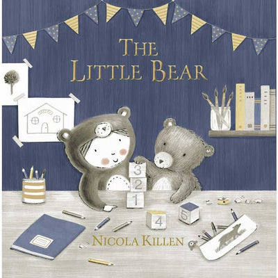 hardcover childrens book about a little girl and her toy bear. The title is "The Little Bear"