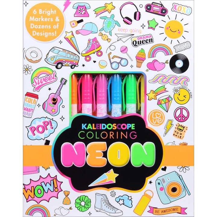 Arts and Crafts | Kaleidoscope Coloring : Neon| Editors of Silver Dolphin Books