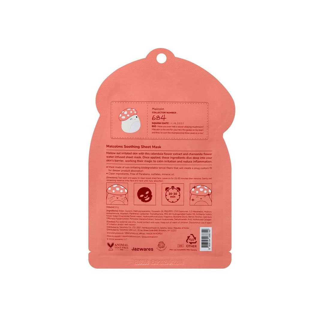 back of sheet mask packaging with directions and ingredients for the sheet masks