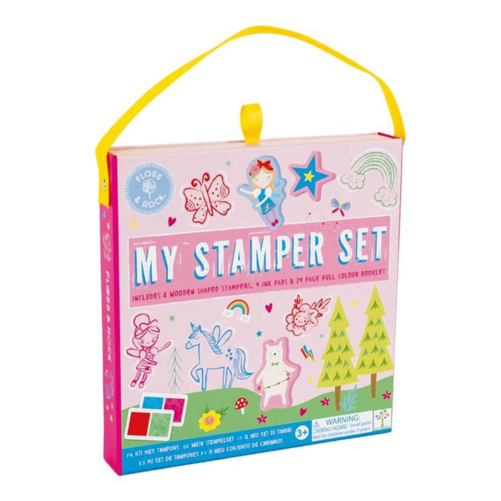 arts and craft kit stamper set in the theme of fairies and unicorns. 