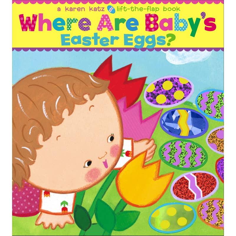baby board book titled "where are baby's Easter eggs"