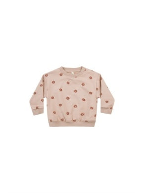 Baby Girls Top | Sweatshirt- Daisies | Quincy Mae