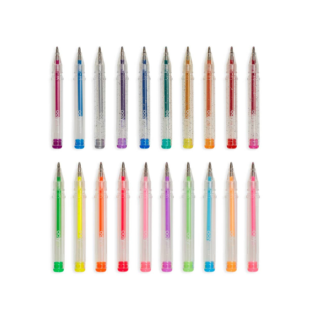 this picture shows you the top of the pen without the cap and the color ink for each pen. 