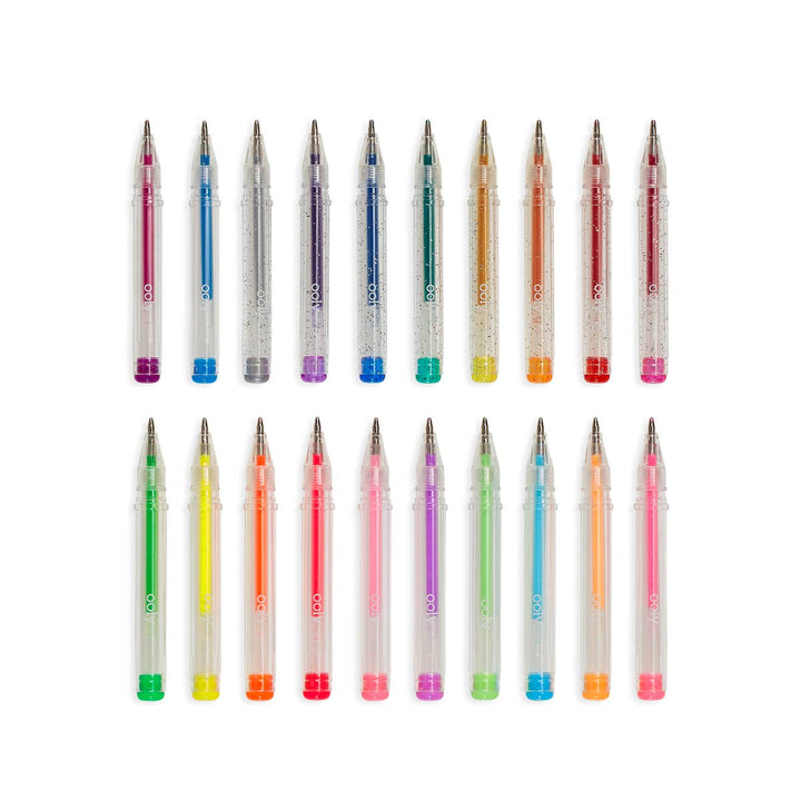 this picture shows you the top of the pen without the cap and the color ink for each pen. 