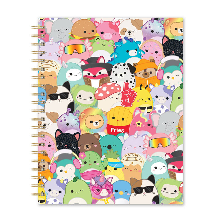 Notebook with colorful squishmallow animal character design