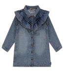 Girls Dresses | Denim Ruffle Dress | BABYFACE