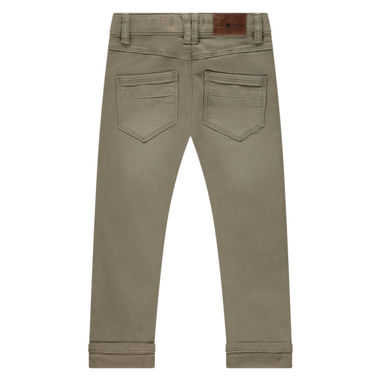 Beige pants on a white background