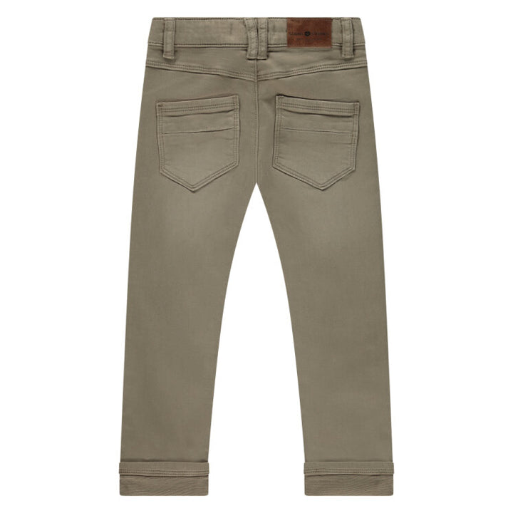 Beige pants on a white background