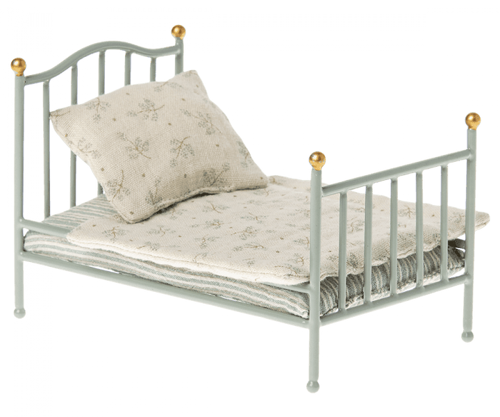 Doll Accessory | Vintage Mouse Bed in Mint | Maileg - The Ridge Kids