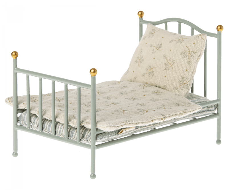 Doll Accessory | Vintage Mouse Bed in Mint | Maileg - The Ridge Kids