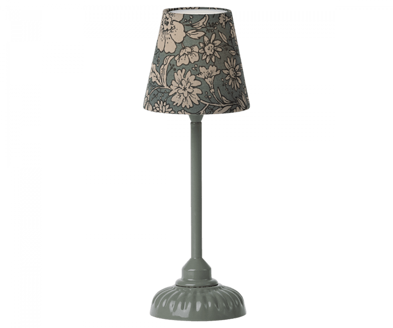 Dollhouse Accessory | Small Vintage Floor Lamp in Dark Mint | Maileg - The Ridge Kids