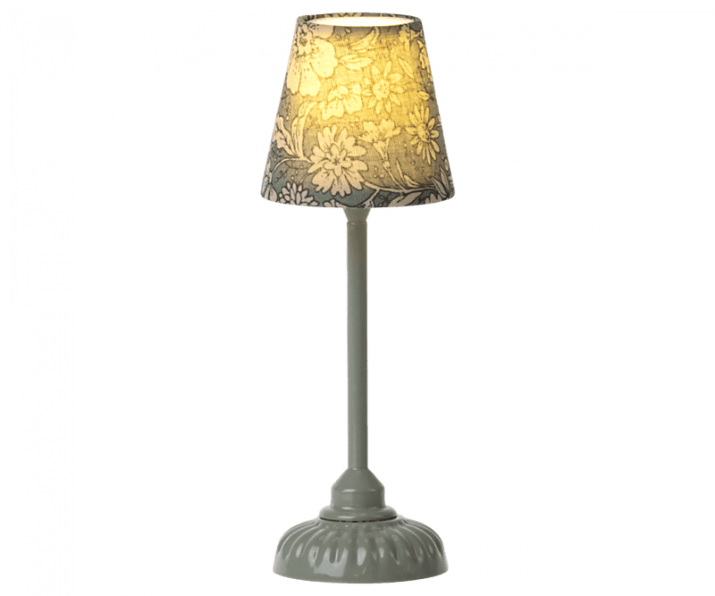 Dollhouse Accessory | Small Vintage Floor Lamp in Dark Mint | Maileg - The Ridge Kids