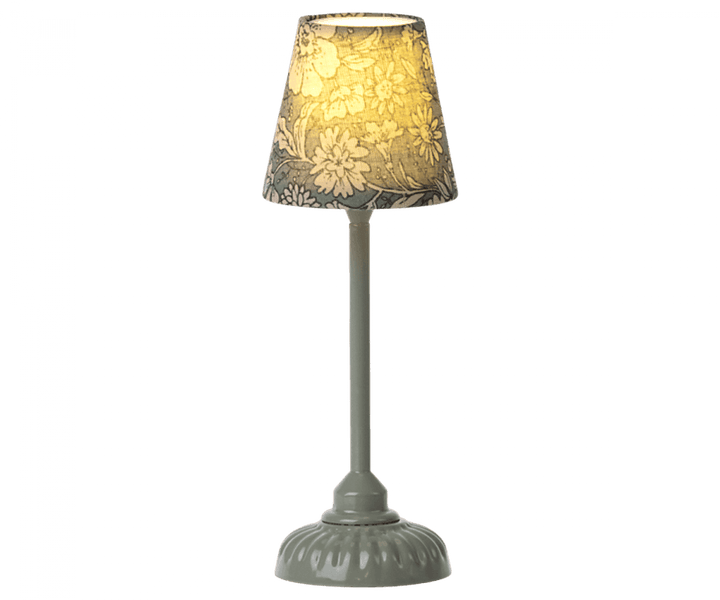 Dollhouse Accessory | Small Vintage Floor Lamp in Dark Mint | Maileg - The Ridge Kids