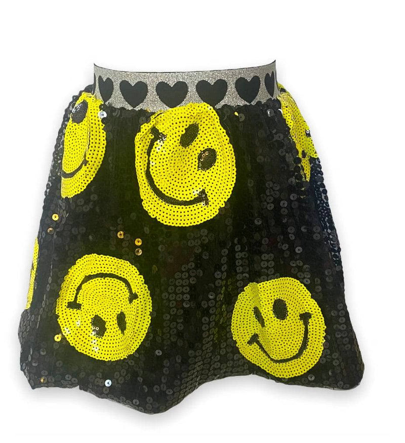 Girls Skirt |Don’t Worry Be Happy Sequin Skirt | Lola and The Boys