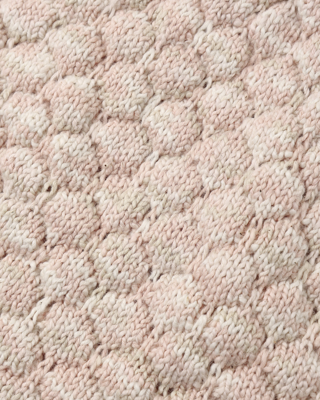 close up of the light pink texture on the cardigan