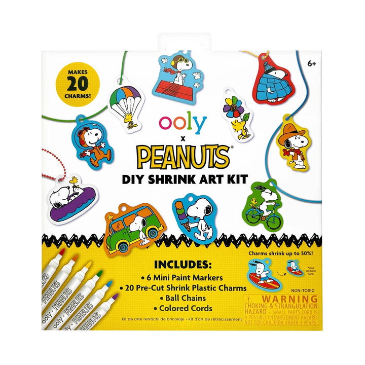DIY shrink art kit with a snoopy theme