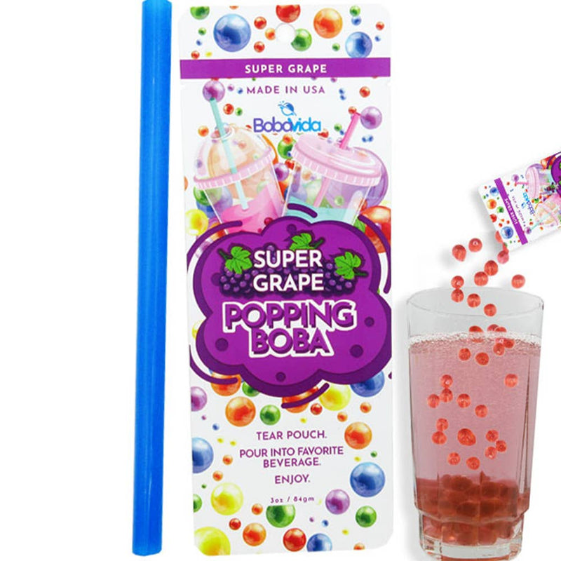 Drink Mixture| Boba Vida Popping Boba Super Grape| Boba Vida