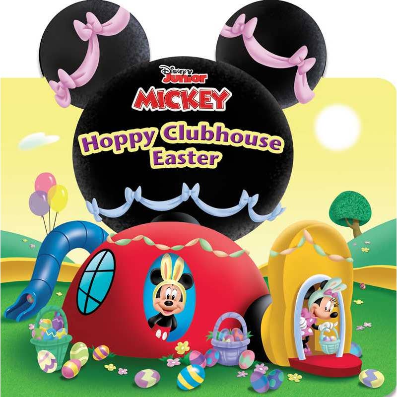 Disney Junior's Mickey Hoppy Clubhouse Easter with cartoon characters and Easter-themed elements.