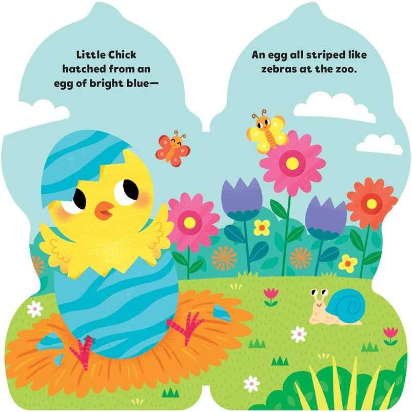 little chick playing in the celebrating Spring