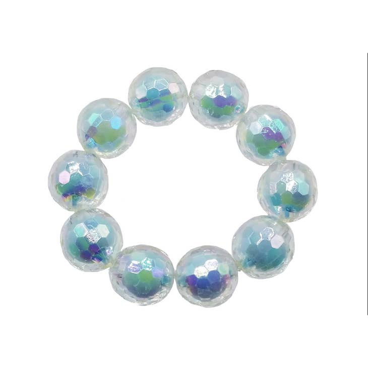 Bracelet | Sparkly Disco Ball - Amazing Aqua | Bottleblond Jewels