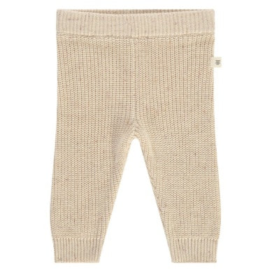 beige sweater pants, pull on style. knit pants for baby