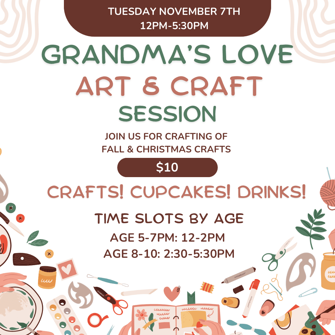 Event | Grandma's Love Fall & Christmas Craft Event| The Ridge Kids Events - The Ridge Kids