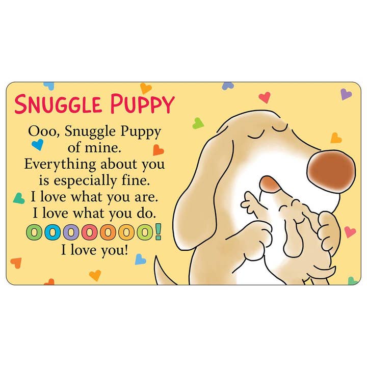 board book with snuggle puppy song in these two pages. 