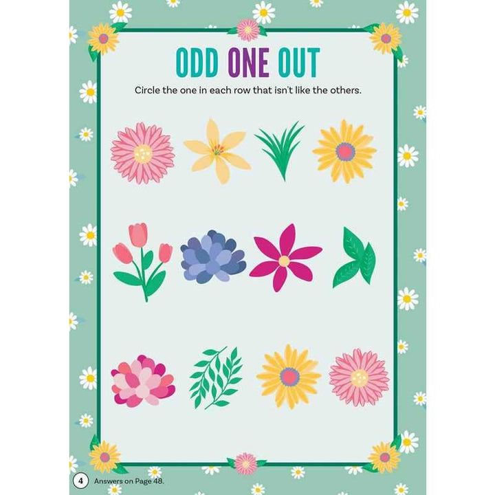 another page in the book, a matching activity