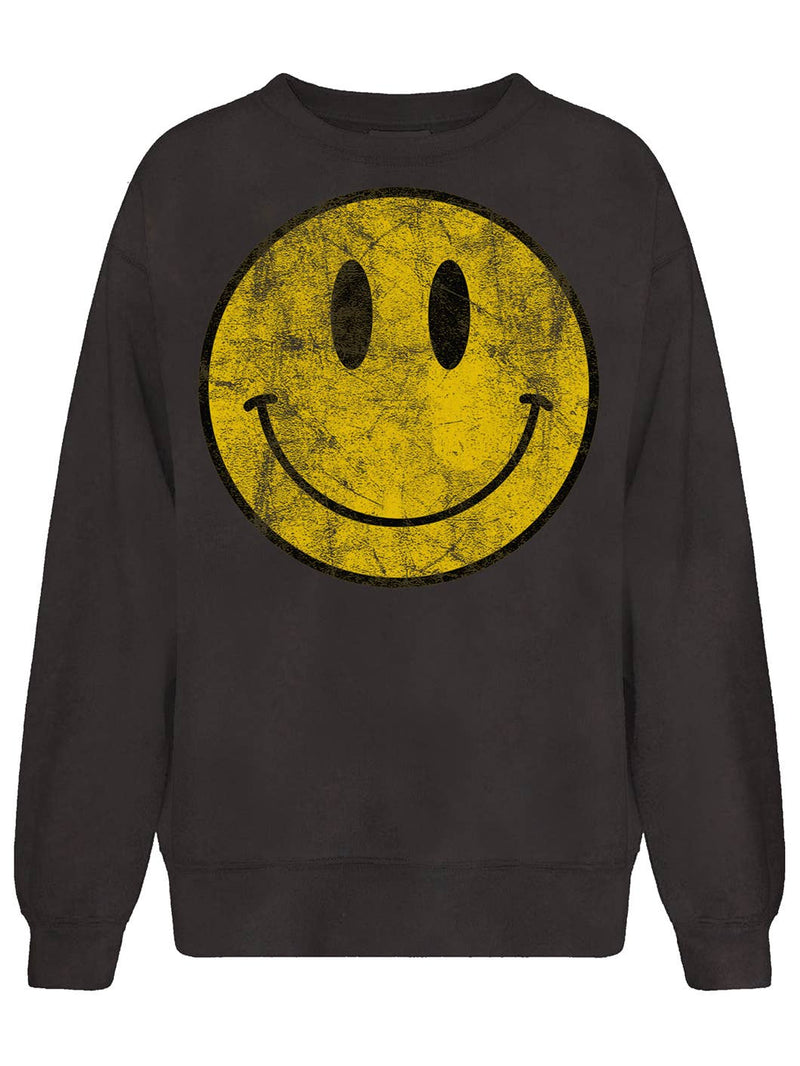 Sweatshirt | Smiley Face Vintage Pullover| Prince Peter Collection