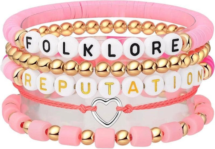 Tween Bracelet | Taylor Swift Bead Bracelets- Folklore | Sweet Chery Sky