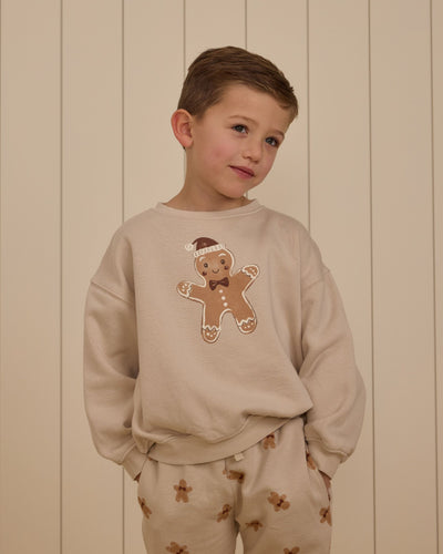 Baby Unisex Sets | 2PCS: Relaxed Sweatshirt and Jogger Set- Gingerbread | Rylee and Cru