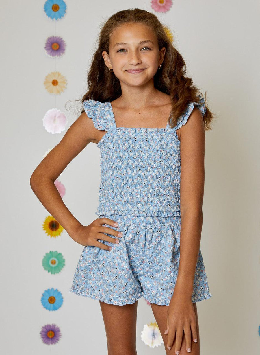 Girls 2 Piece Set | Tank and Short 2 Piece Set | Design History - The Ridge Kids