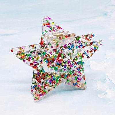 Girls Accessories |Dipped In Glitter Star Hair Claw | Ellison & Young - The Ridge Kids