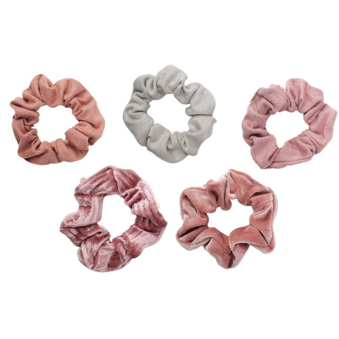 Girls Accessories |Velvet Scrunchies - Blush and Mauve | Kitsch - The Ridge Kids