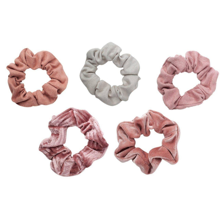 Girls Accessories |Velvet Scrunchies - Blush and Mauve | Kitsch - The Ridge Kids