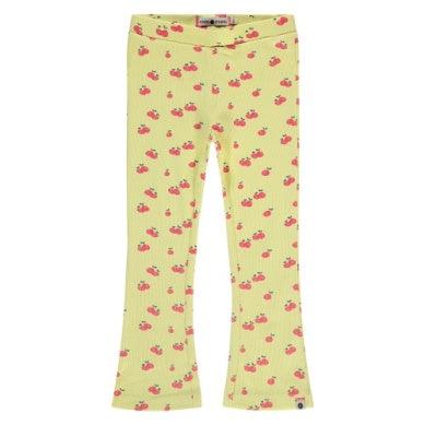 Girls Bottoms | Flared Ribbed Pants- Yellow | BABYFACE - The Ridge Kids