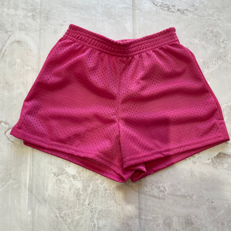 Girls Bottoms | Mesh Shorts- Hot Pink | Dori Creations - The Ridge Kids