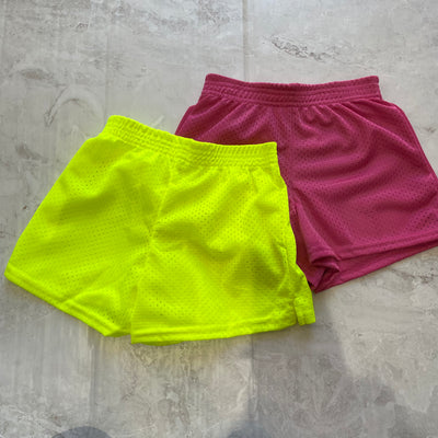 Girls Bottoms | Mesh Shorts- Hot Pink | Dori Creations - The Ridge Kids