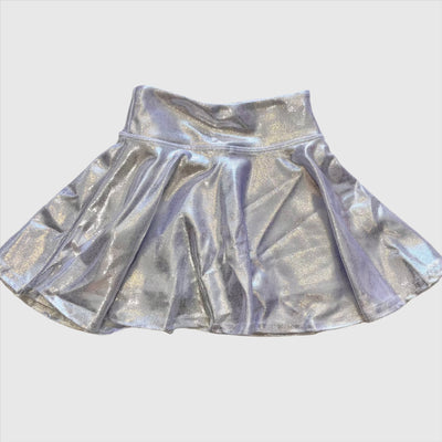 Girls Bottoms | Metallic Skort - Silver | Dori Creations - The Ridge Kids