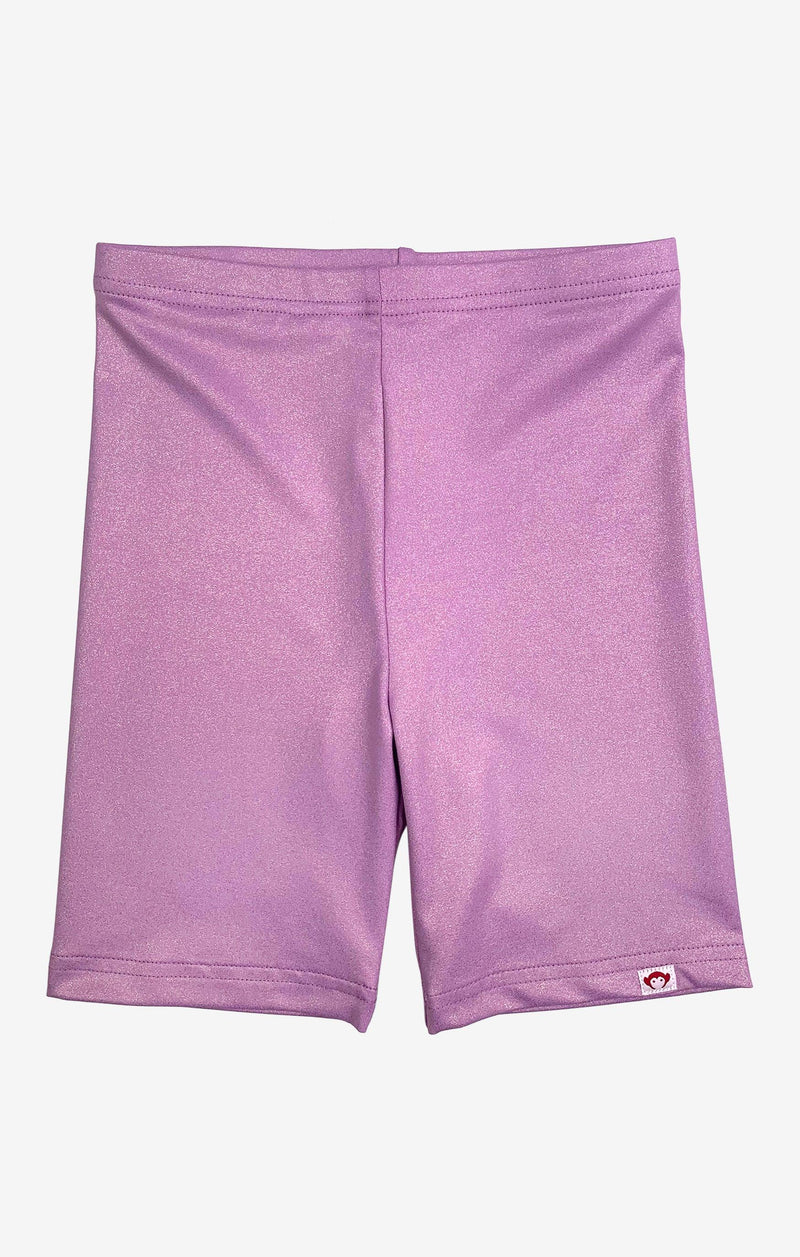 Girls Bottoms | Sparkle Lavendar Bike Shorts | Appaman - The Ridge Kids