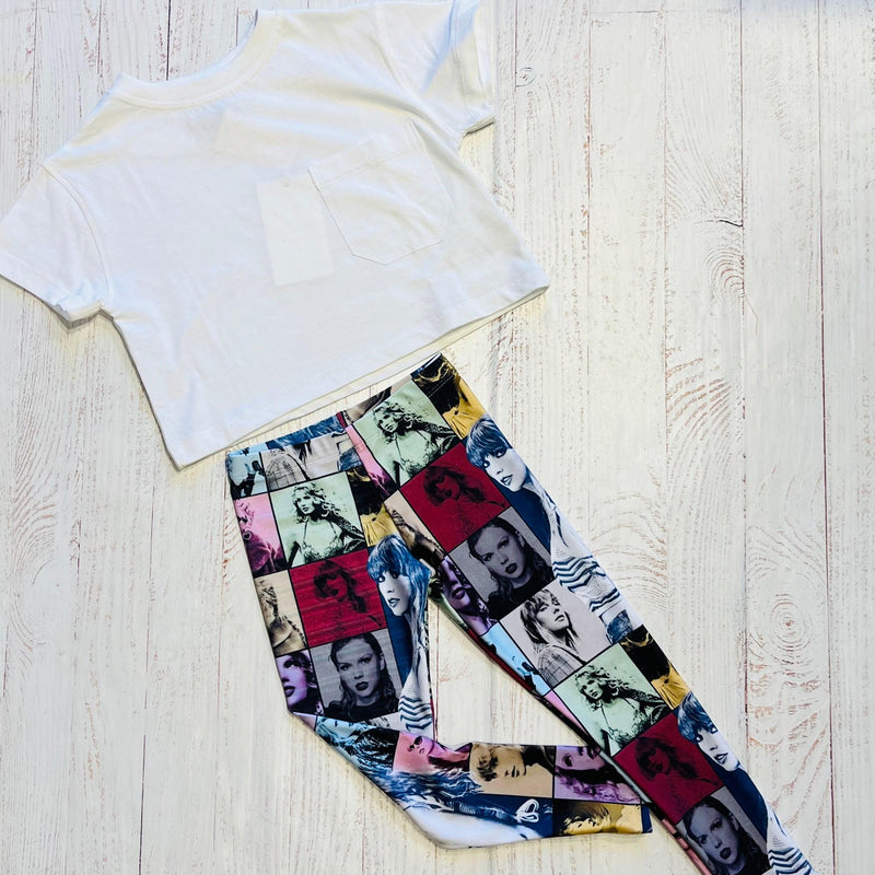 Girls Bottoms | Taylor Swift Leggings - The Ridge Kids