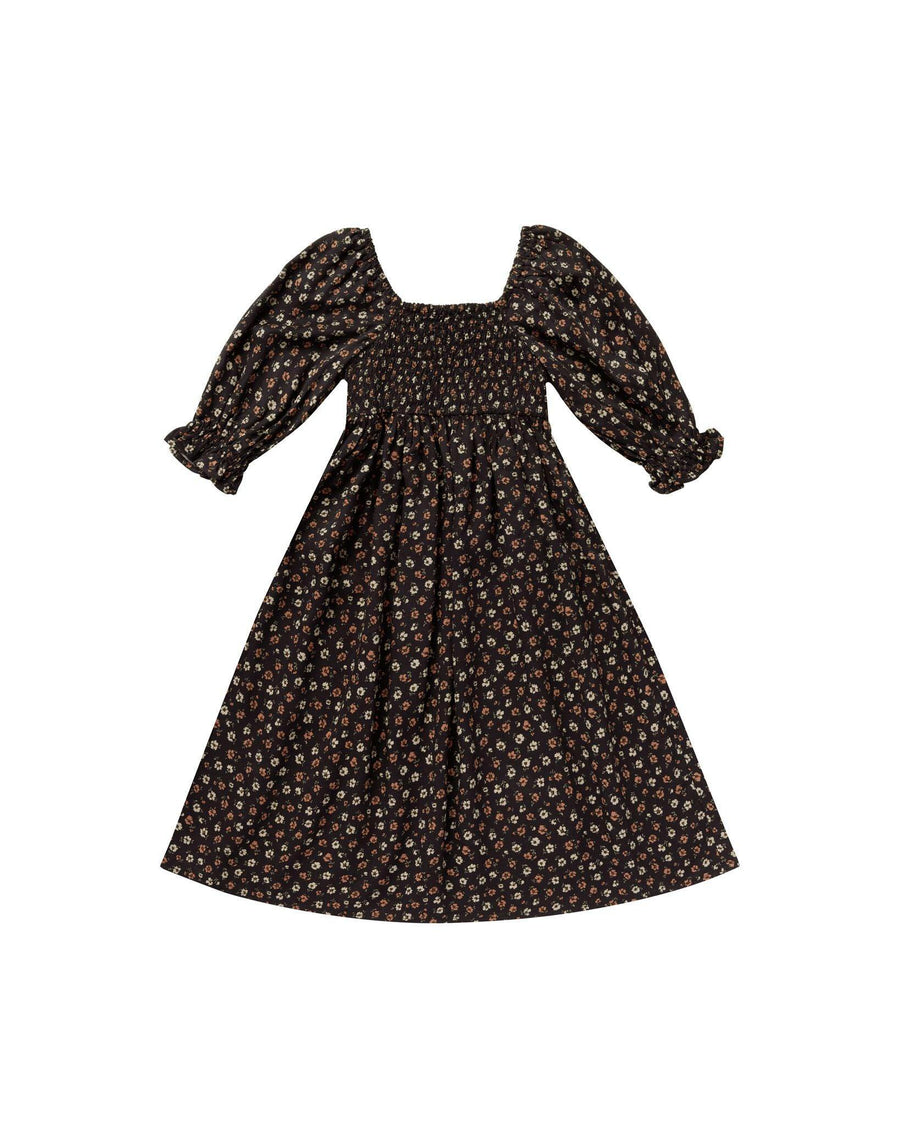 Girls Dress | Adelaide- Dark Floral | Rylee and Cru - The Ridge Kids