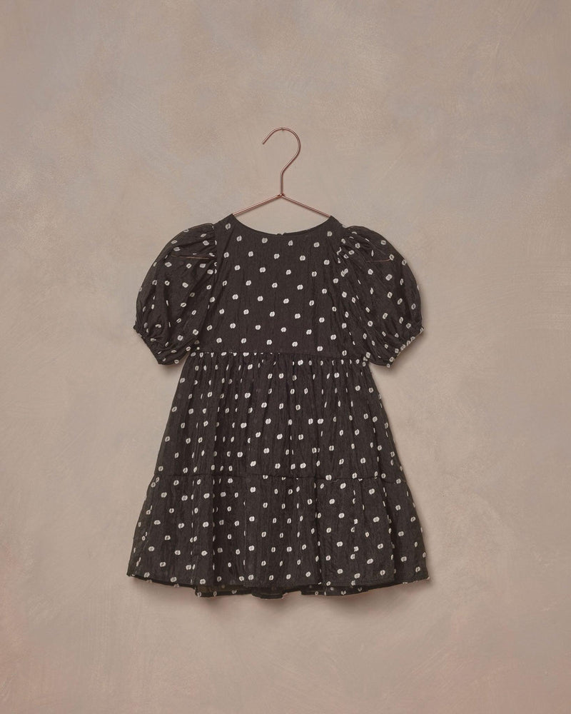 Girls Dress | Chloe Black & Ivory Dot Dress | Noralee - The Ridge Kids