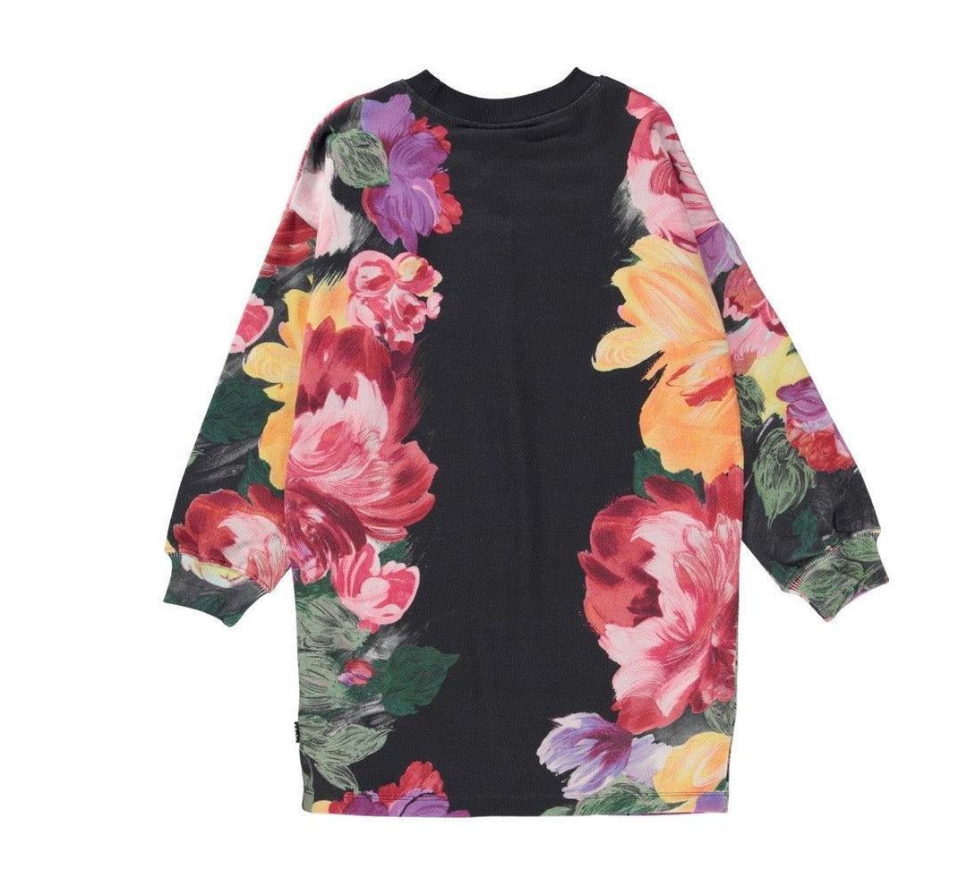 Girls Dress | Cyrella Floral Art Organic Cotton Dress | Molo - The Ridge Kids